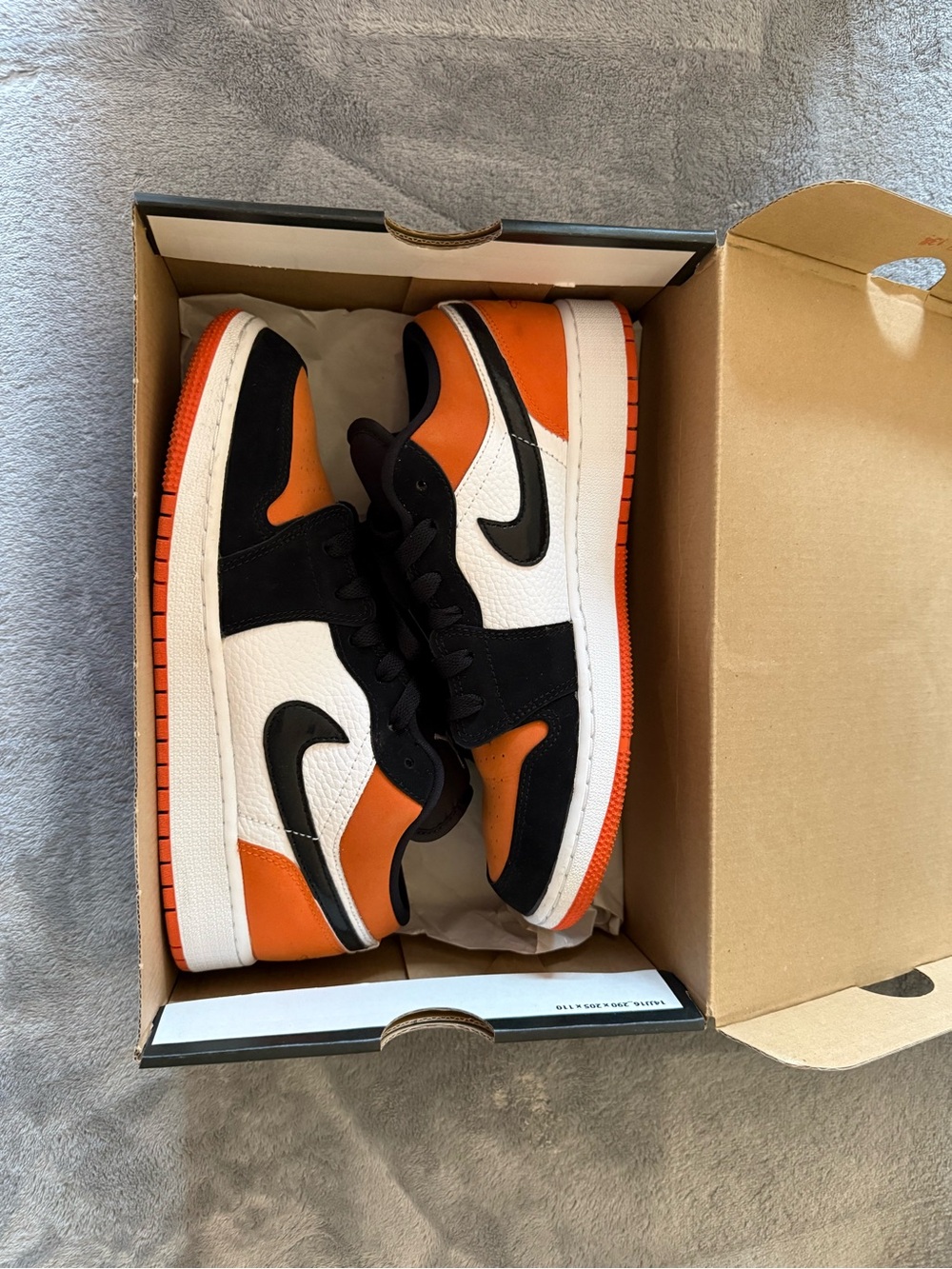 Jordan Kids Sneakers Black White Orange